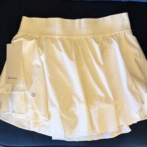 lululemon athletica White Athletic HR Skirt with Tag
